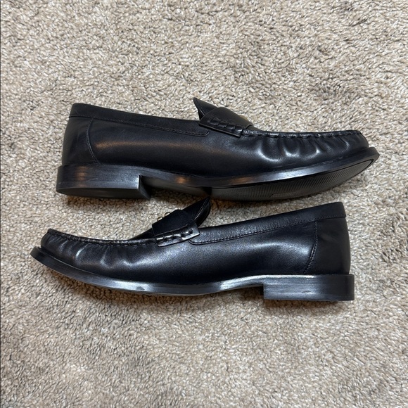 Coach Black Leather Jolene Loafers Size 8 Classic, Comfortable Loafer - Picture 3 of 7